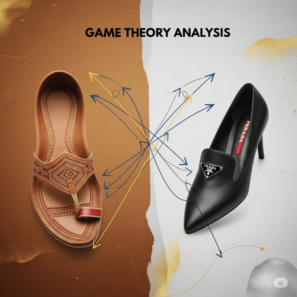 game theory analysis kolhapuri chappal Indian GI tag holders vs prada